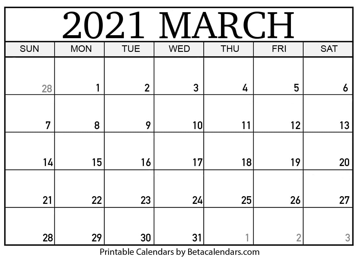 Printable Calendar 2021 | Download &amp; Print Free Blank Calendars Wincalander 2021 Editable Monthly Calendar Templates