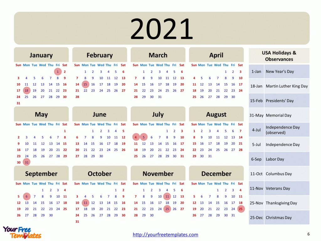 Printable Calendar 2021 Template - Free Powerpoint Templates Printable Calendar 2021 South Africa