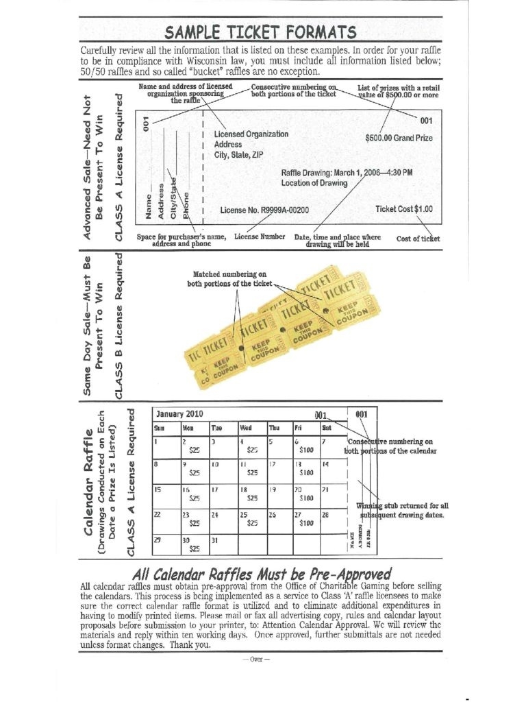 Raffle Ticket Template - 6 Free Templates In Pdf, Word For Free Calendar Raffle Template