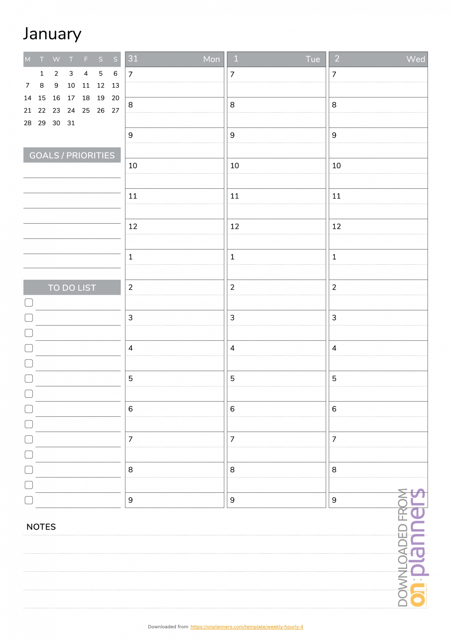 The Best Weekly Schedule Templates. Organize Your Time Term 3 Calendar Template