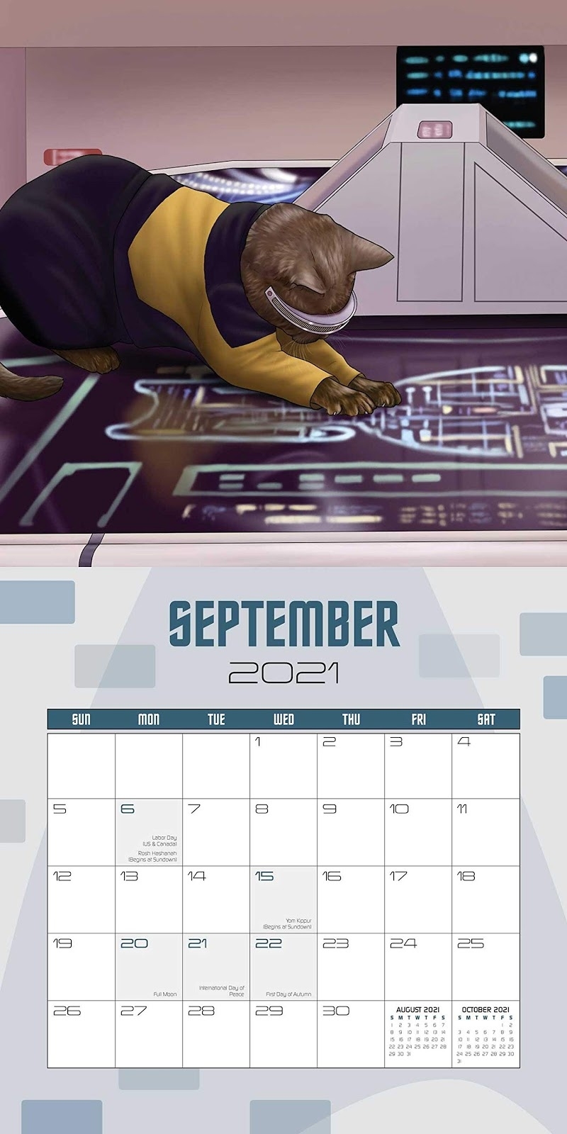 The Trek Collective: 2021 Star Trek Calendar Line-Up Revealed Empire And Puzzles September 2021 Calendar
