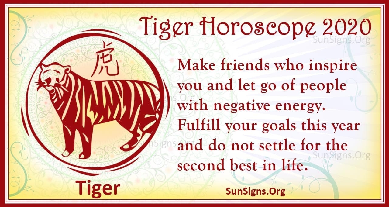 Tiger Horoscope 2020 - Free Astrology Predictions Chinese Zodiac Calendar Tiger
