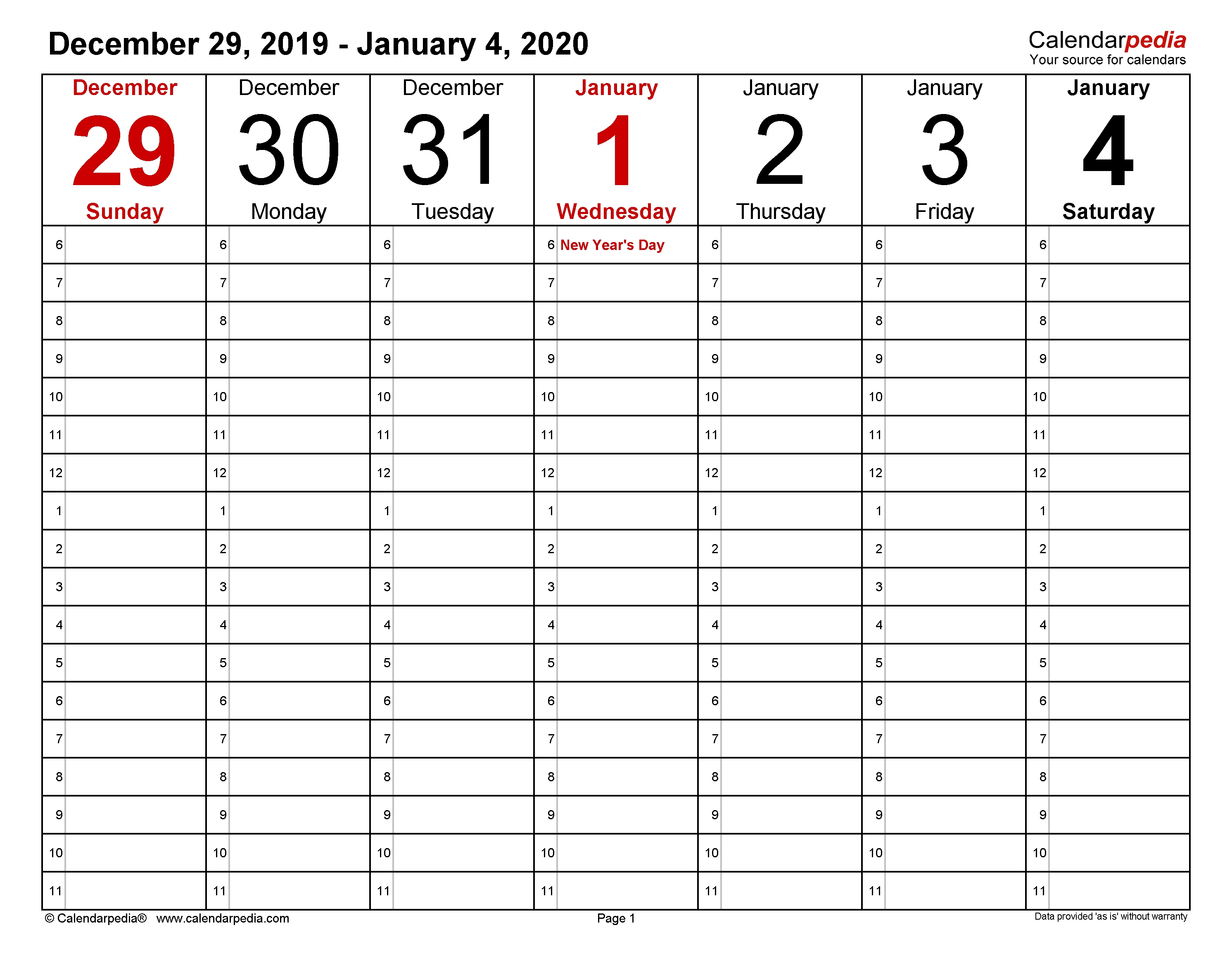 3 Week Calendar Template Printable Blank Calendar Template