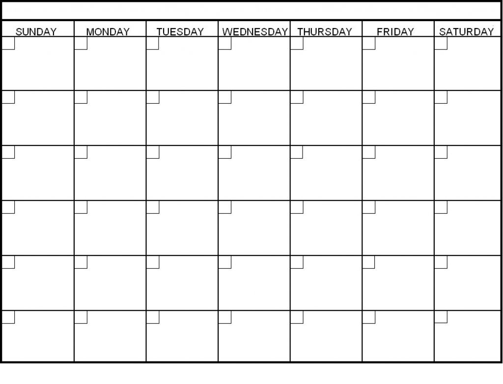 6 Week Printable Calendar | Blank Calendar Template, Blank Calendar Template 6 Weeks