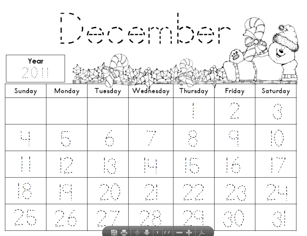 7 Best Kindergarten Monthly Calendar Printable - Printablee Printable Kindergarten Calendar Template