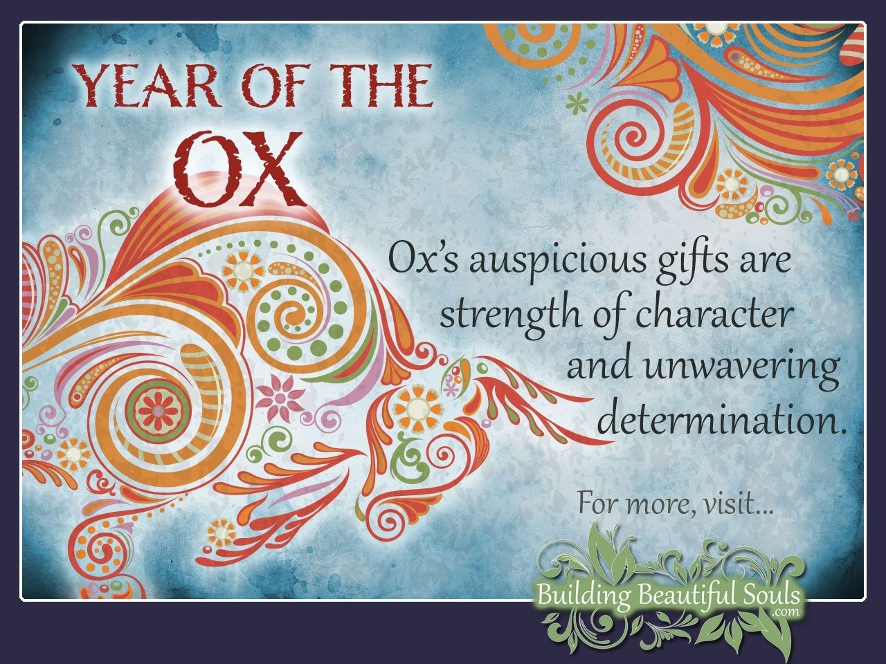 Chinese Zodiac Ox | Year Of The Ox | Chinese Zodiac Signs Chinese Zodiac Calendar Ox