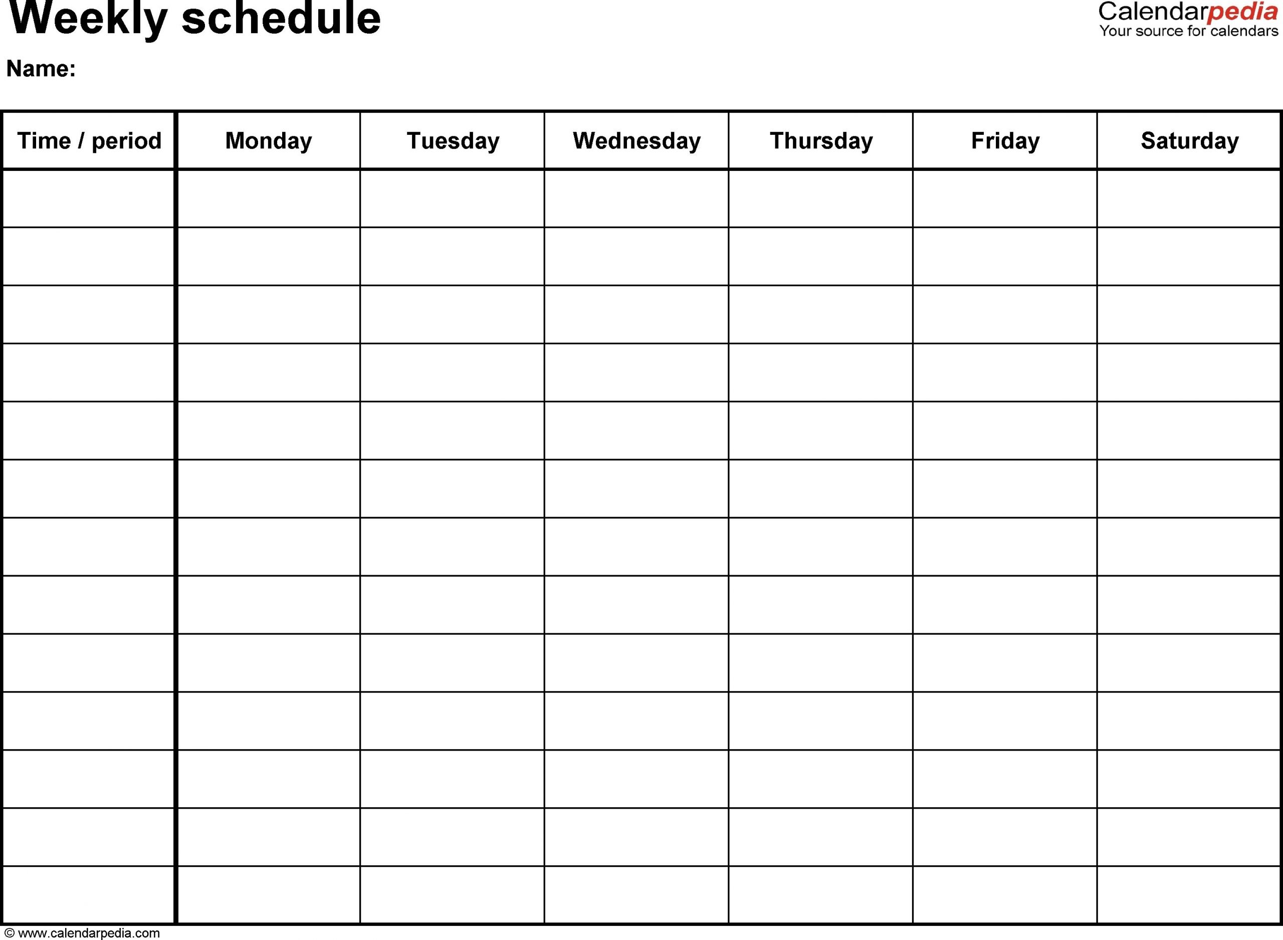 Create Your Blank 8 Week Calendar Printable 8 Week Calendar Template