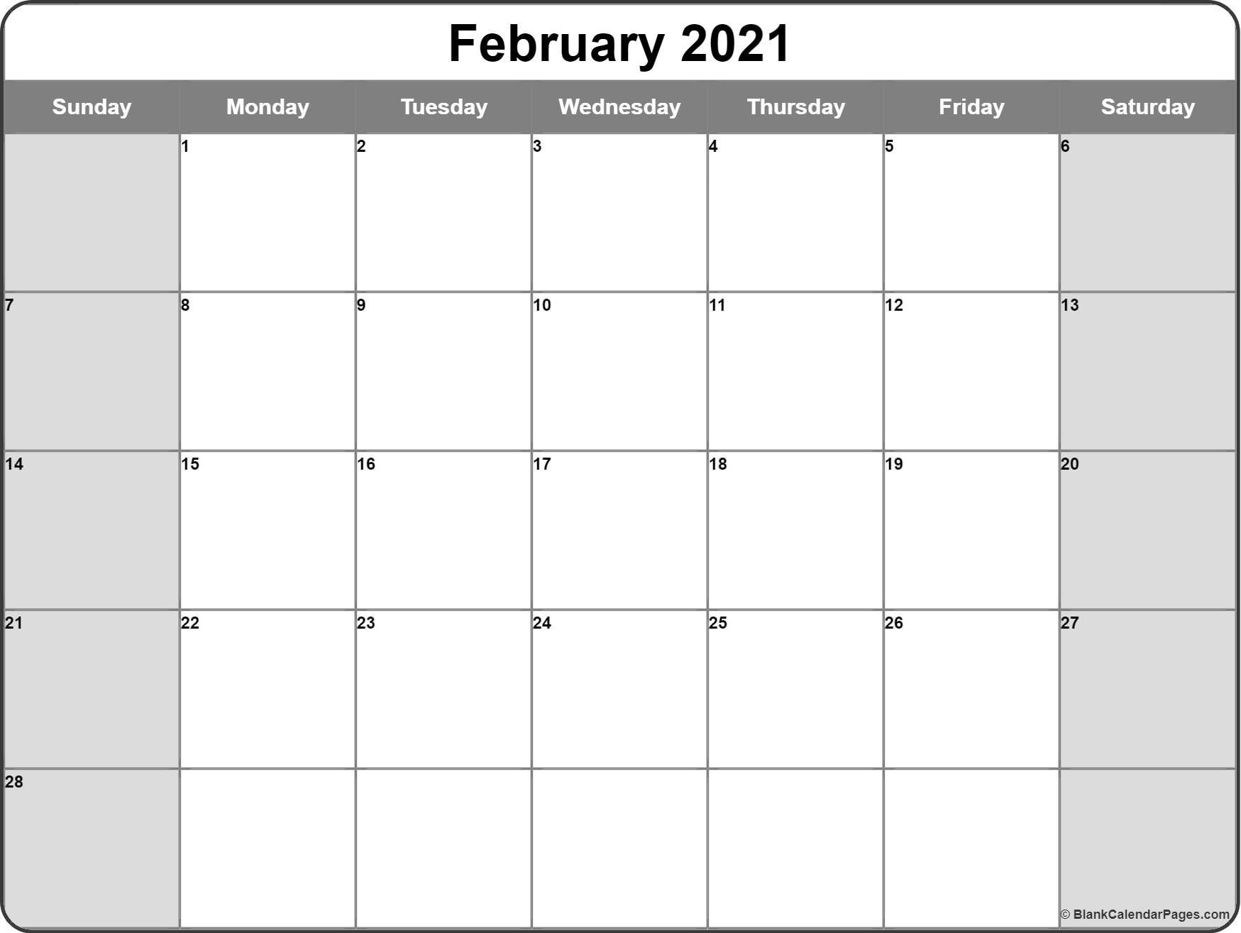 February To May 2021 Printable Calendar | Free Printable 2021 Printable Calendar By Month With Lines
