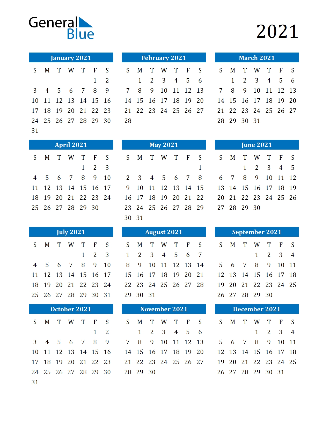 Free Printable Calendar In Pdf, Word And Excel Year Calendar Template Word
