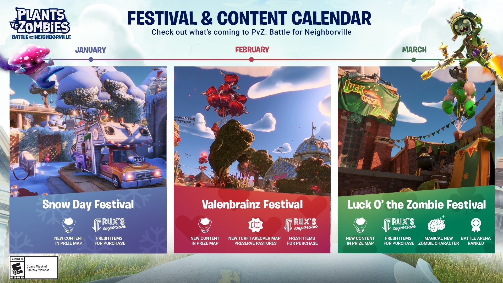 Future Content For Plants Vs Zombies: Battle For Plants Vs Zombies Calendar 2021
