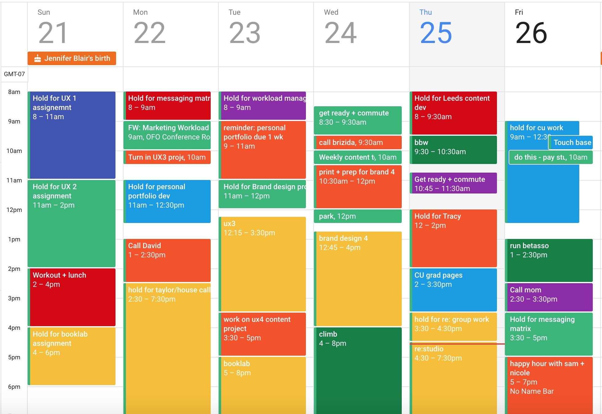 How A Color Coded Calendar Helps You Conquer Your Day (Easy Calendar Template Color Coded