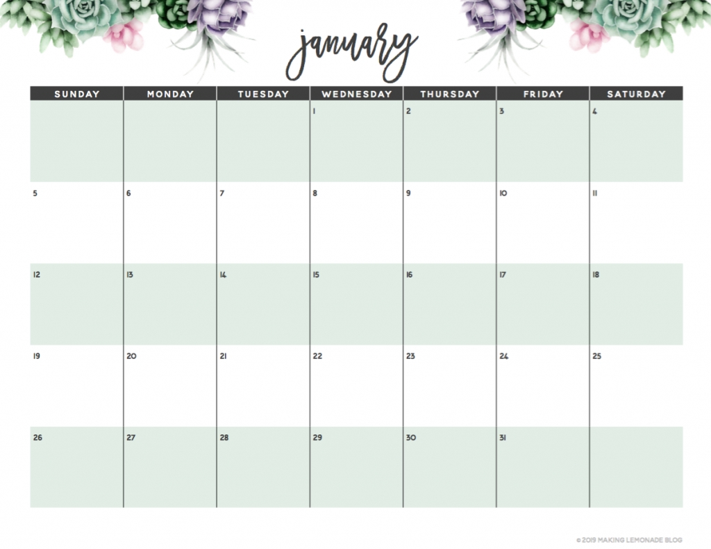 It&#039;S Here! Get Your Free 2020 Printable Planner! | Making Free Calendar Organizer Template