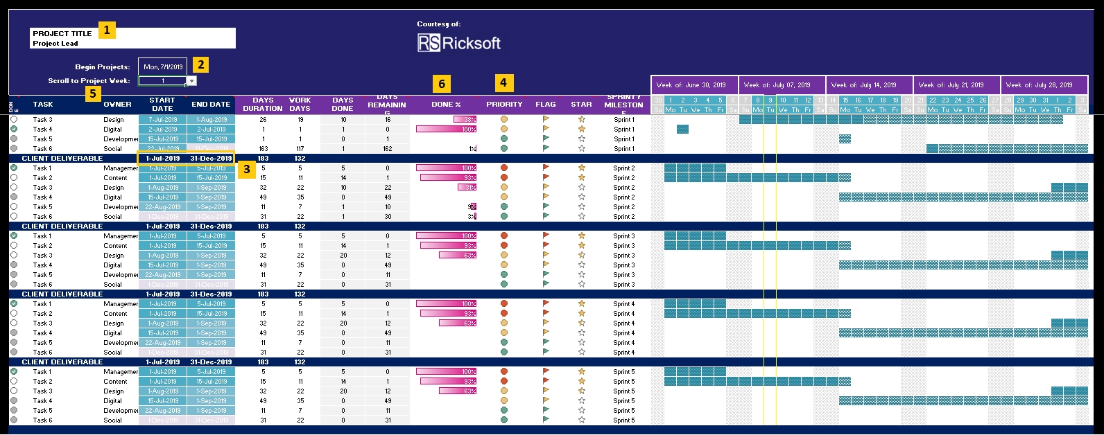 Sprint Calendar Template Excel Printable Blank Calendar Template