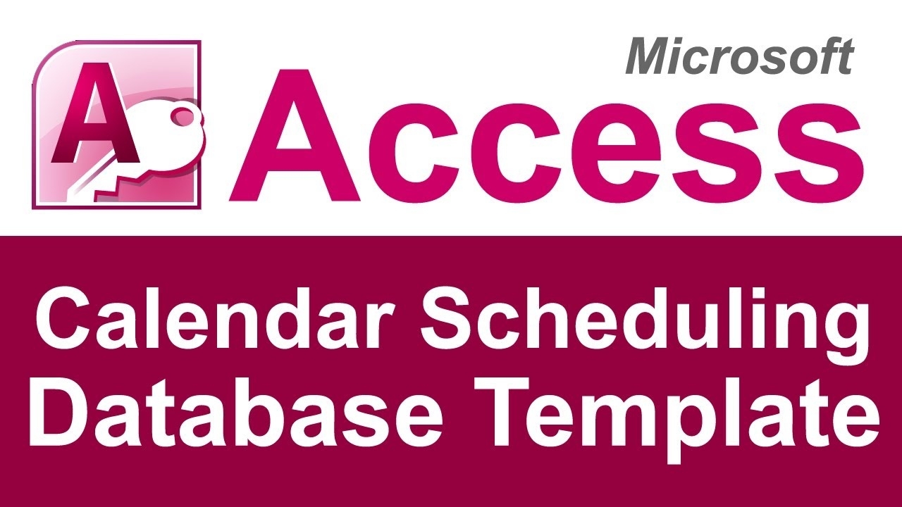 Microsoft Access Calendar Scheduling Database Template Access Calendar Report Template