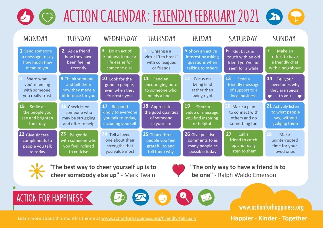 Monthly Action Calendars Important Awarness Dates 2021 Australia
