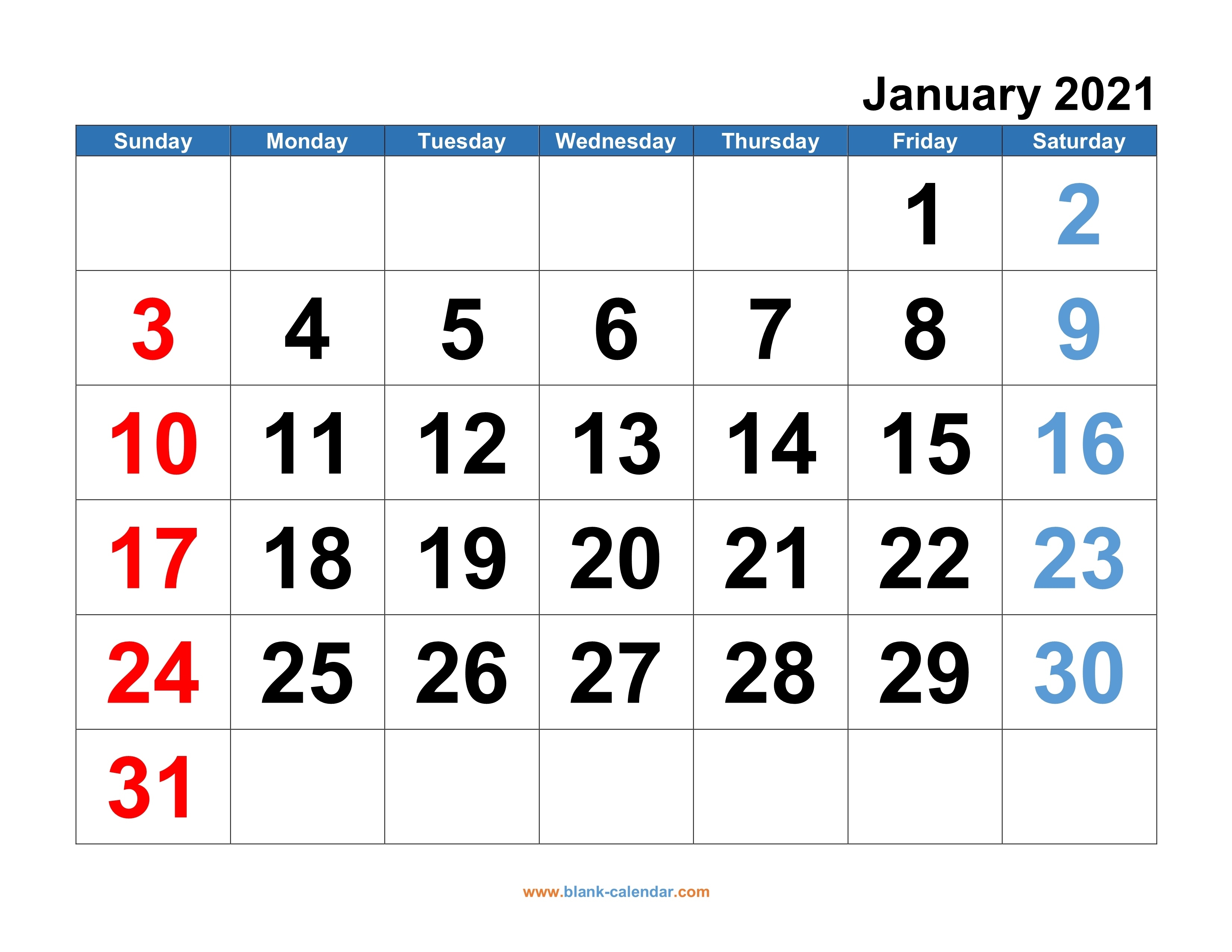Monthly Calendar 2021 | Free Download, Editable And Printable 2021 Writable Calendars By Month
