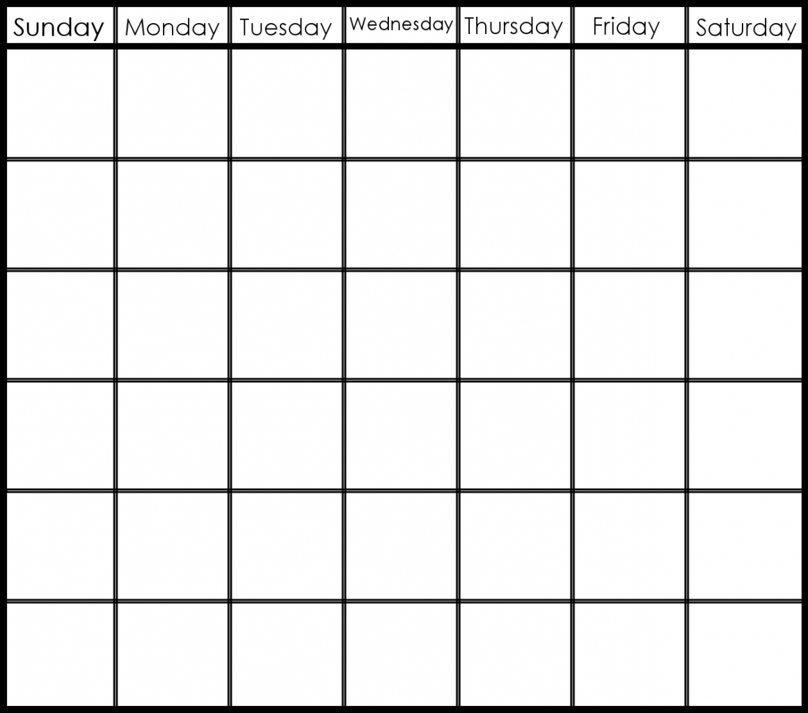 Printable 6 Week Calendar Printable 2 Week Calendar Planner 6 Week Calendar Template