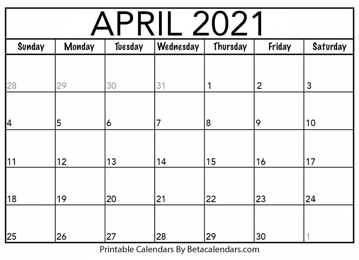 Printable Calendar 2021 | Download &amp; Print Free Blank Calendars Monthly Printable Calendar Wincalendar 2021