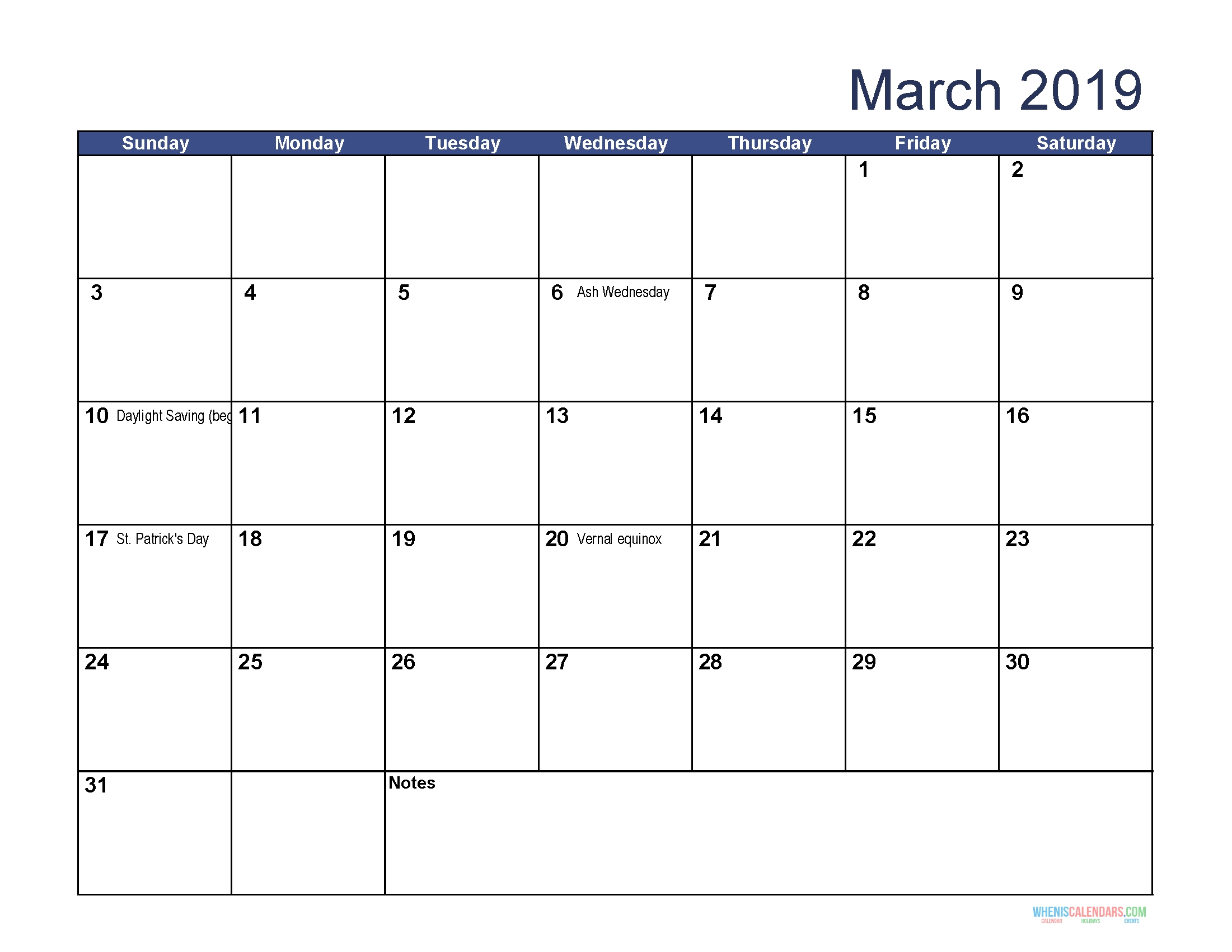 Printable Calendar For March 2019 Word | Print Calendar Calendar Template In Microsoft Word