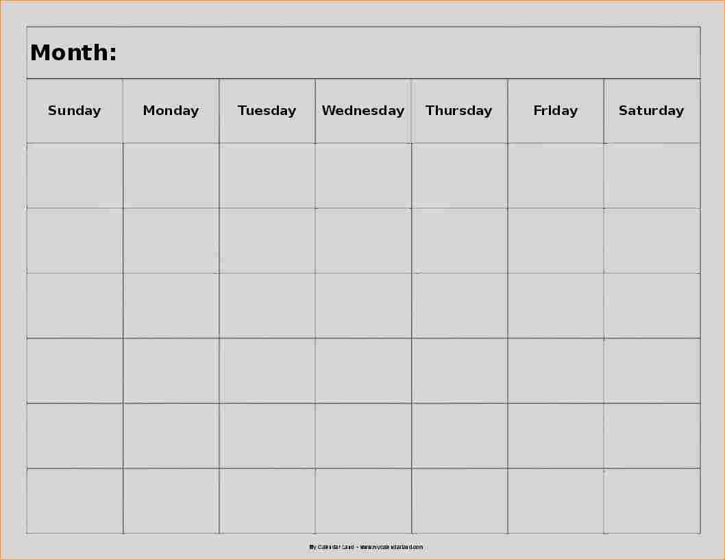 Unique 6 Week Calendar Printable | Free Printable Calendar 8 Week Calendar Template