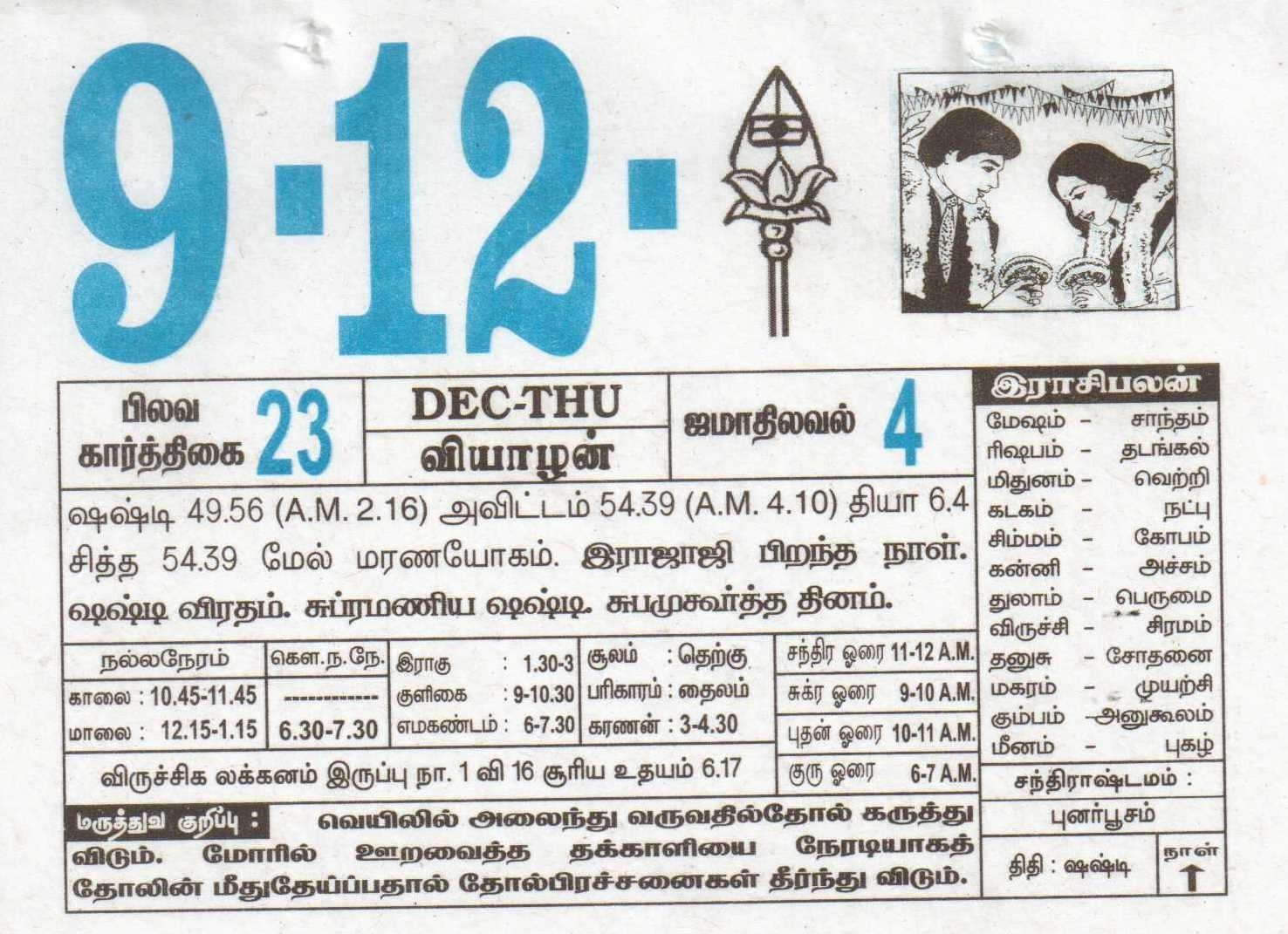 09-12-2021 Daily Calendar | Date 09 , January Daily Tear Off Calendar | Daily Panchangam Rasi Palan August 18Th 2021 Tamil Calendar