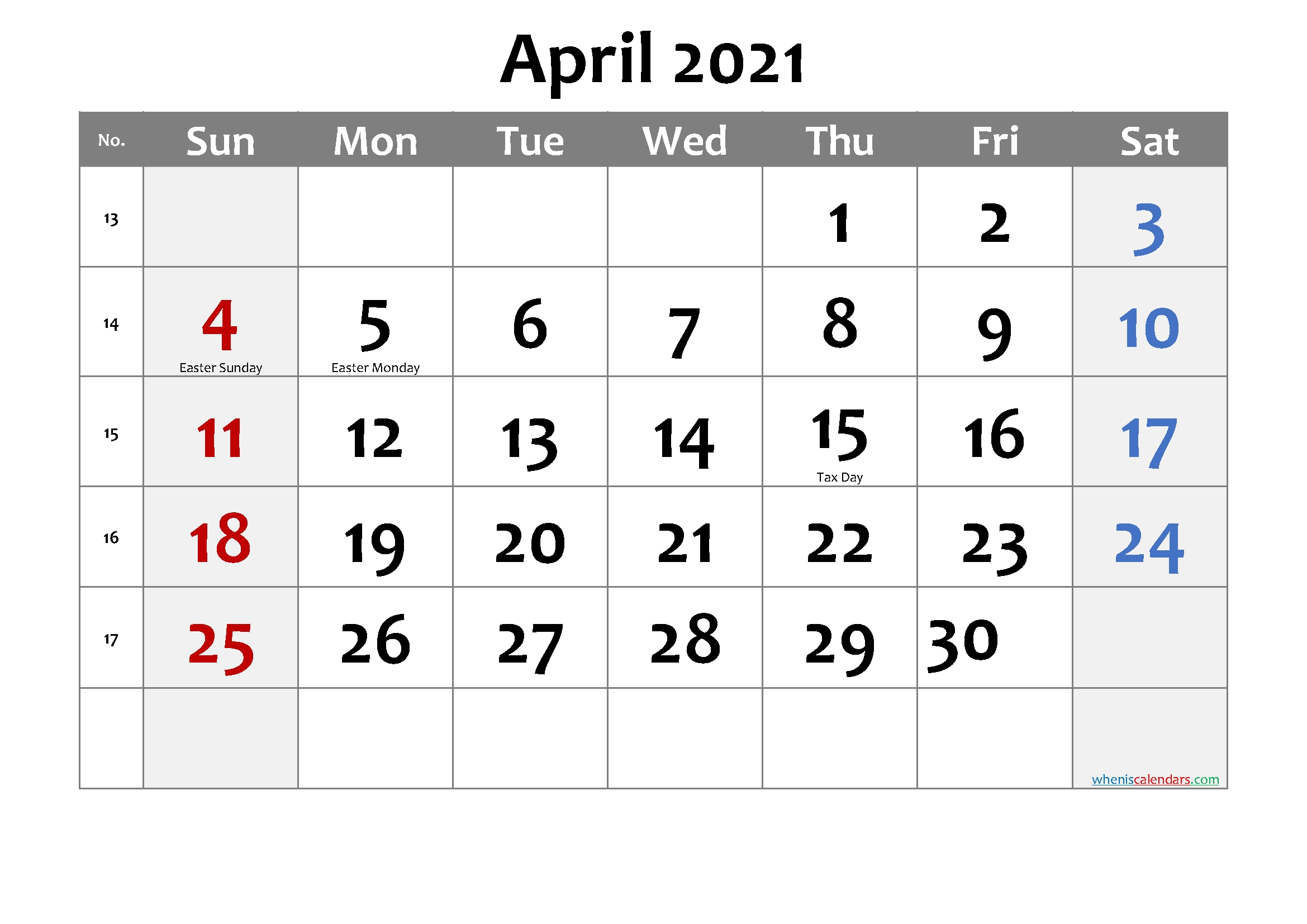 20+ Calendar 2021 Easter - Free Download Printable Calendar Templates ️ Fourth Of July 2021 Calendar