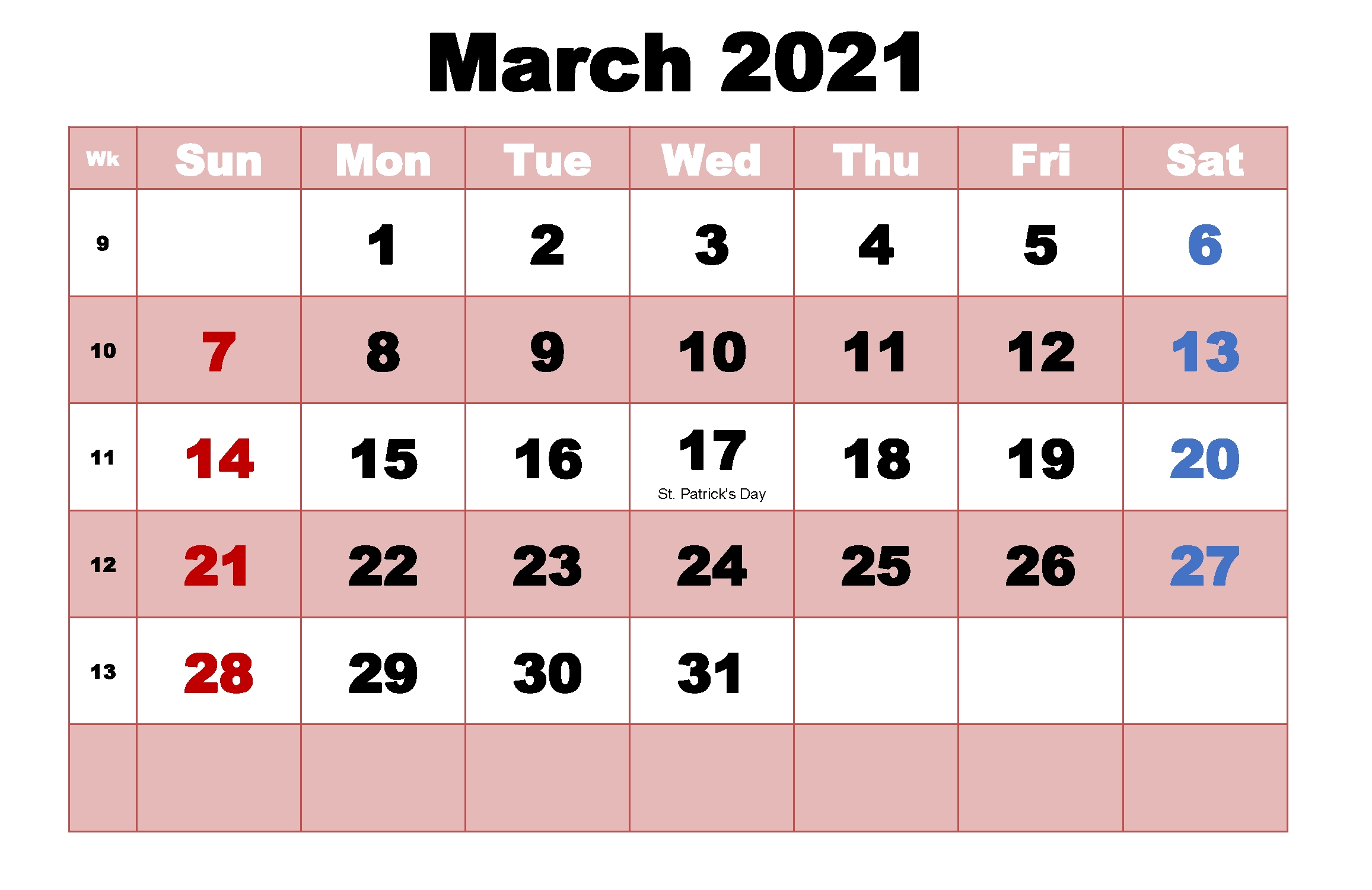 20+ Calendar 2021 March - Free Download Printable Calendar Templates ️ Show Me July 2021 Calendar