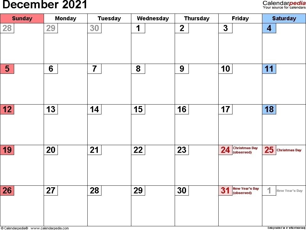 2021 Calendar December Di 2020 (Dengan Gambar) December 2021 Waterproof Calendar
