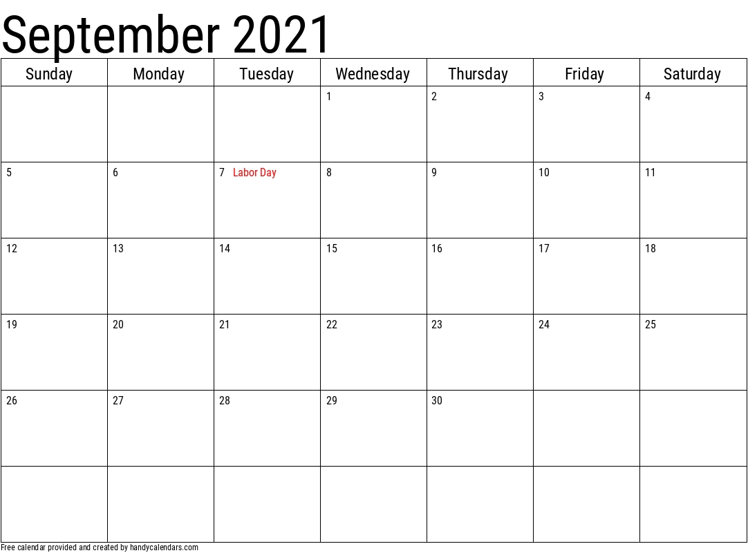 2021 September Calendars - Handy Calendars June Through September 2021 Calendar