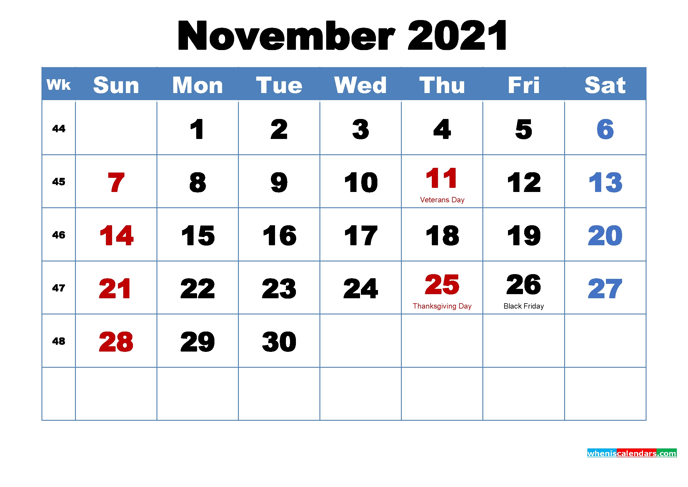 2021 Thanksgiving Calendar | Lunar Calendar Moon Calendar November 2021