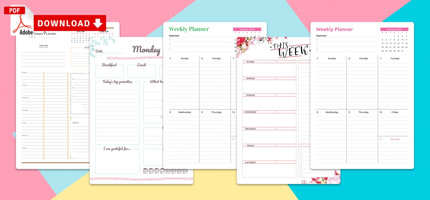 2021 Weekly Planner Printable Daily Calendar December 2021