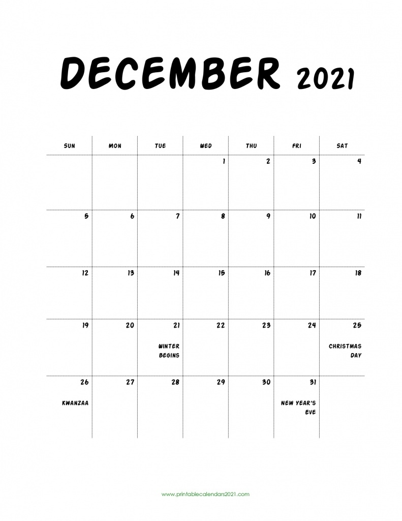 40+ December 2021 Calendar Printable, December 2021 Calendar Pdf December 2021 Calendar Quiz