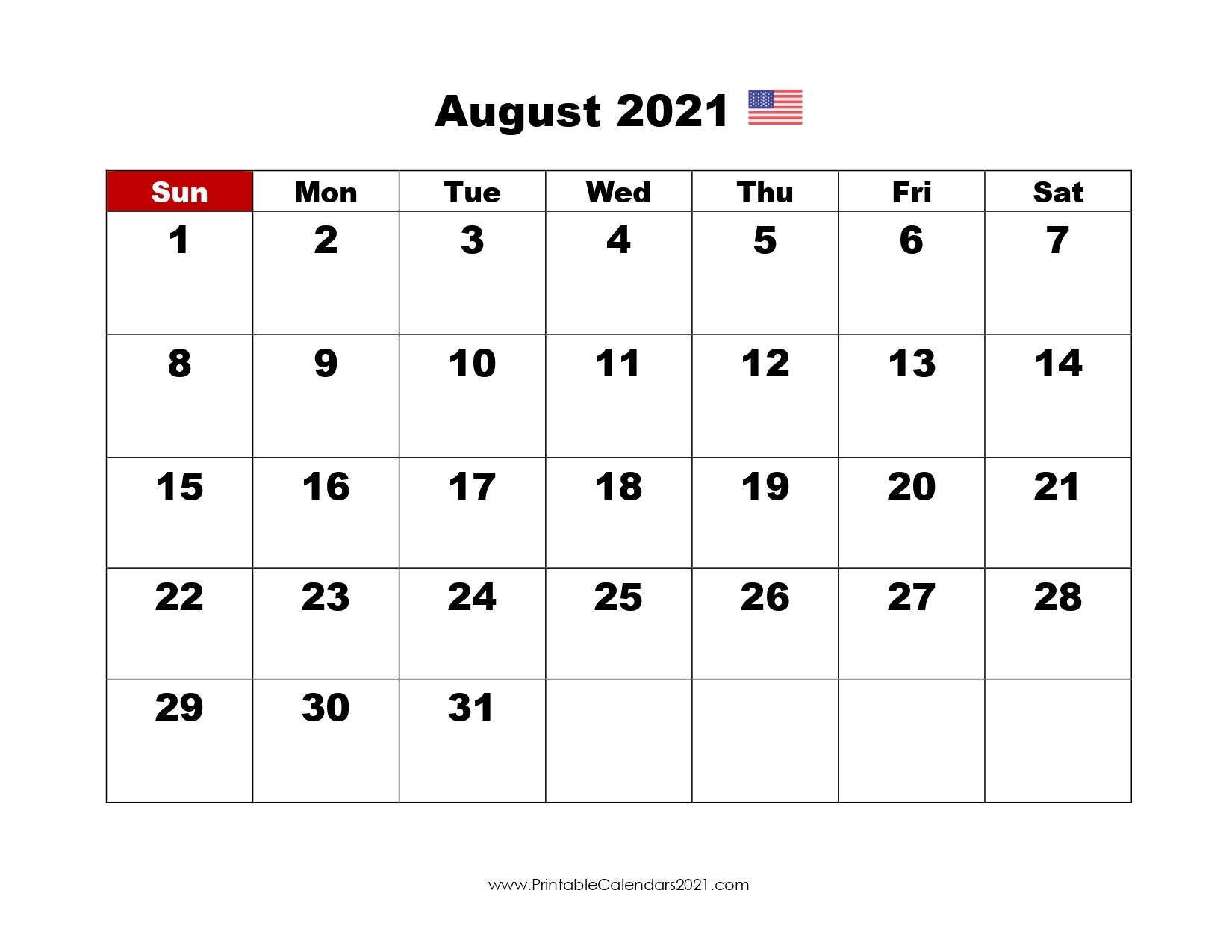 44+ August 2021 Calendar Printable, August 2021 Blank Calendar Pdf August 2021 Calendar To Print