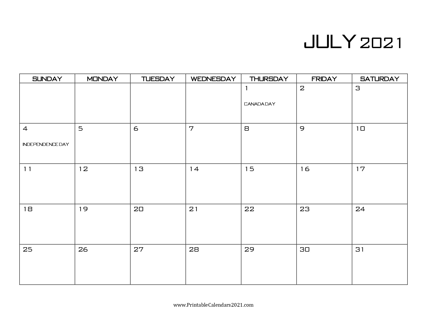 45+ July 2021 Calendar Printable, July 2021 Calendar Pdf, Blank, Free Printable July To December 2021 Calendar