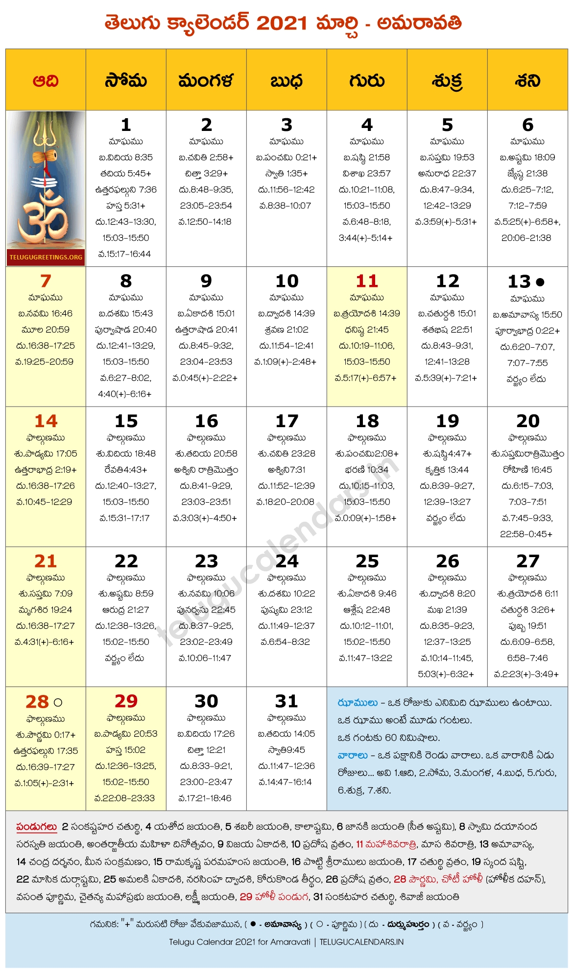 Amaravati 2021 March Telugu Calendar | Telugu Calendars Telugu Calendar 2021 November Andhra Pradesh
