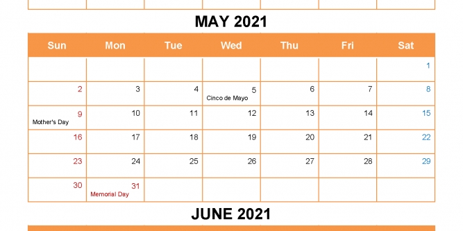 April May June 2021 Printable Calendar | Free Printable Calendar Calendar Of April May June 2021