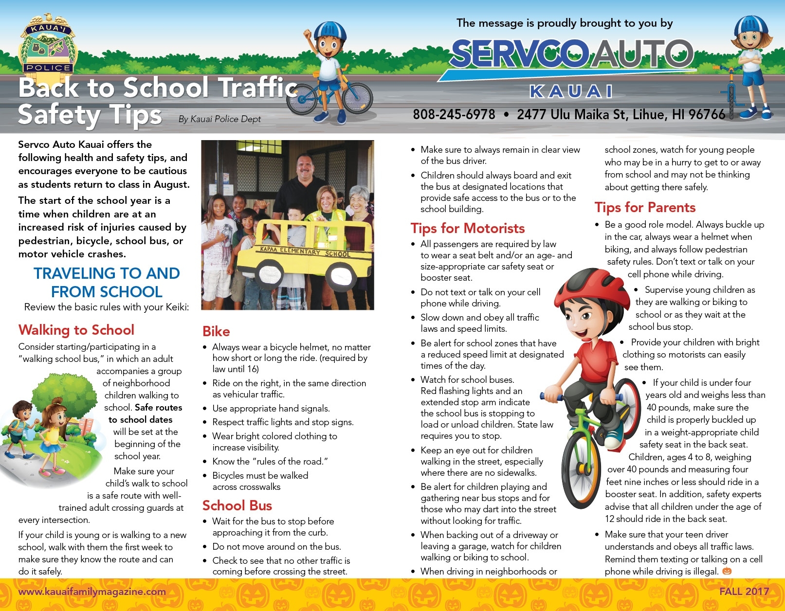 Back To School Safety Tips - Kauai Family Magazine What Date Do Schools Go Back In September 2021