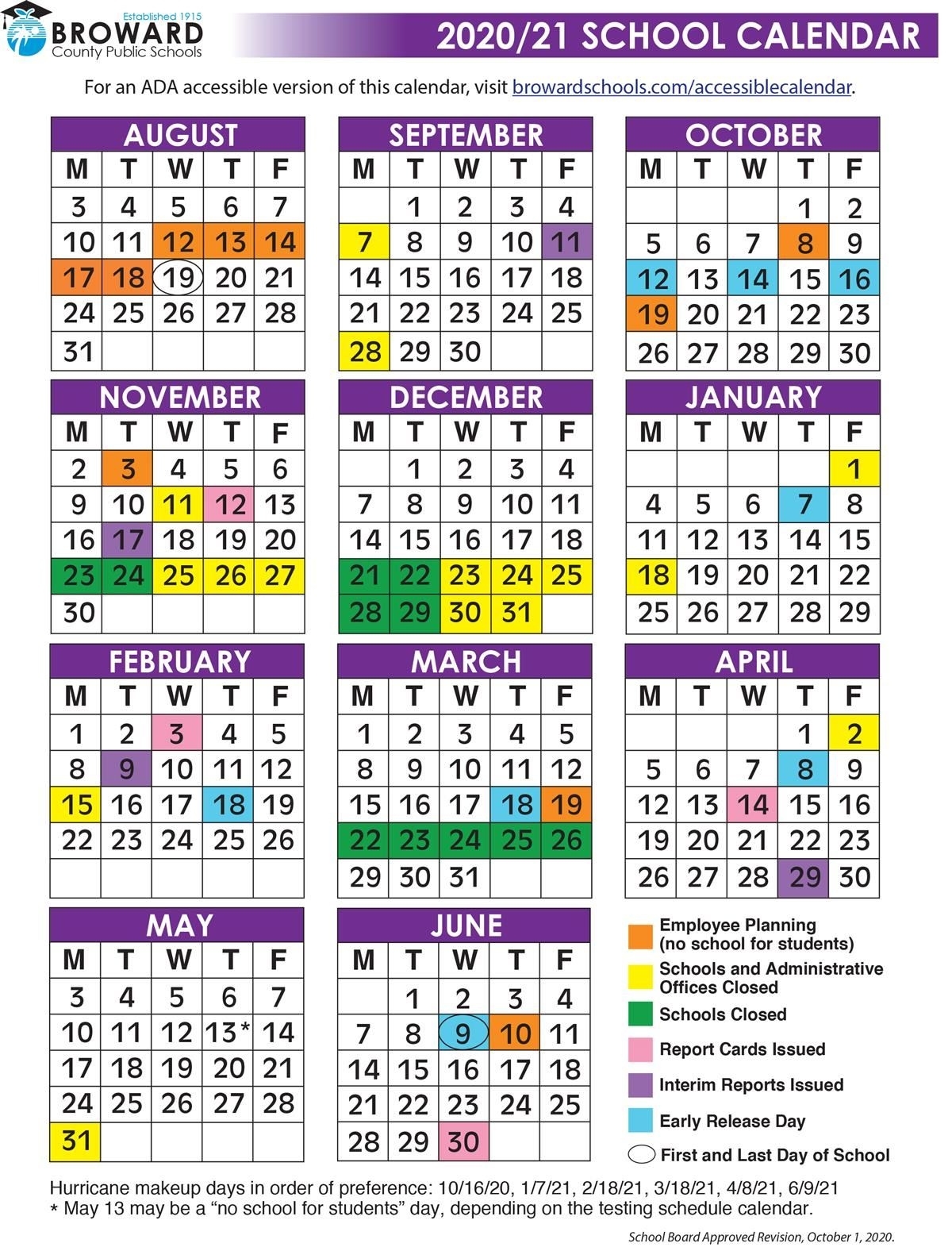 Bcps 2020 To 2021 Calendar | Printable Calendars 2021 Academic Calendar August 2020 To July 2021
