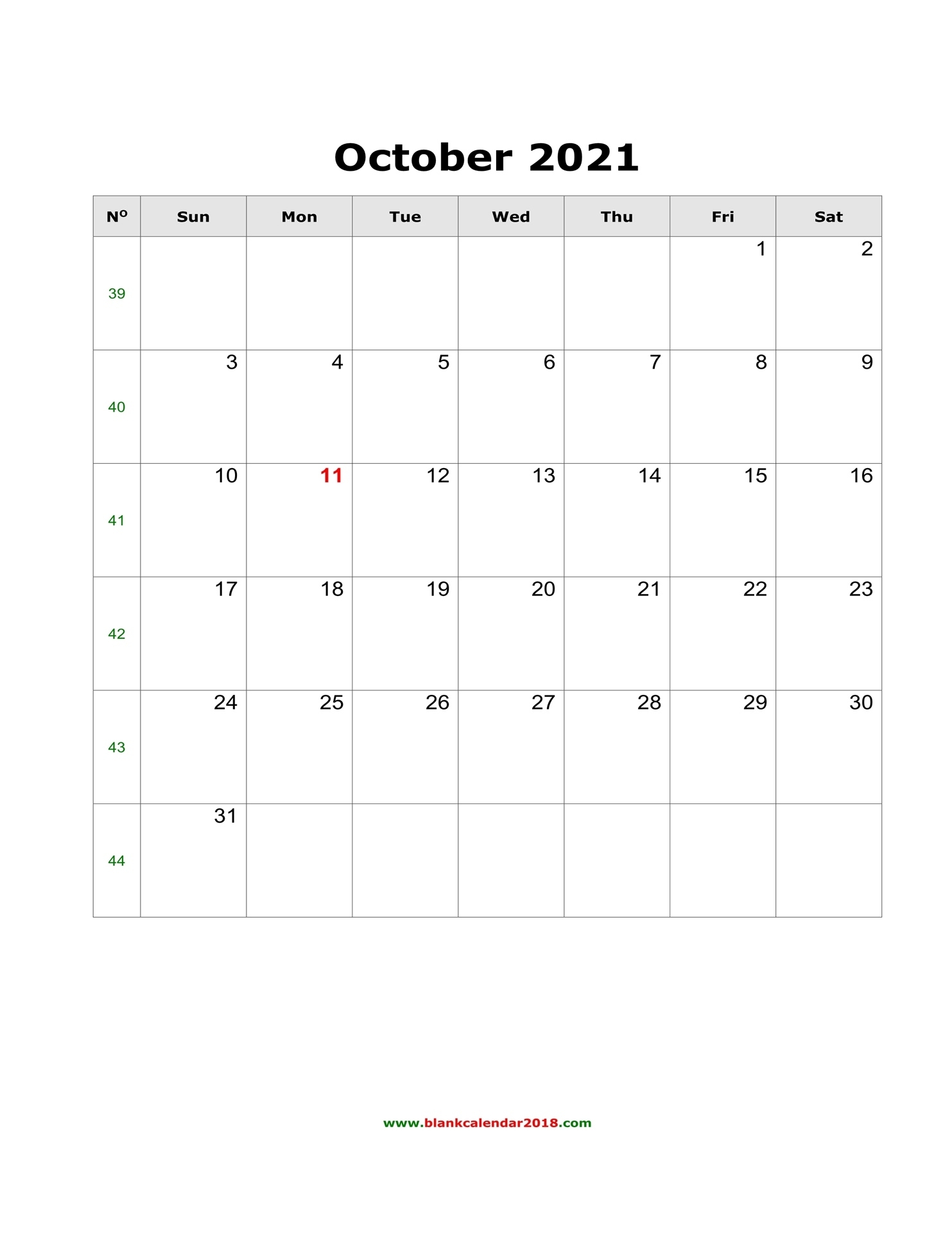 Blank Calendar For October 2021 October 2021 Chinese Calendar