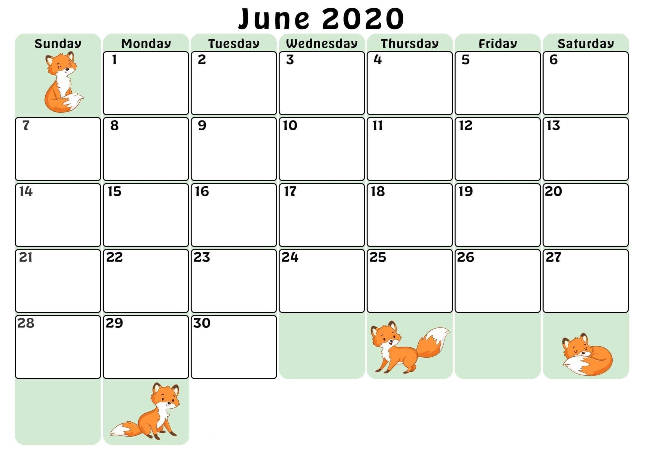 Blank June 2020 Calendar Word In 2020 | Calendar Word, Printable Calendar Word, Calendar June 2021 Calendar Doc