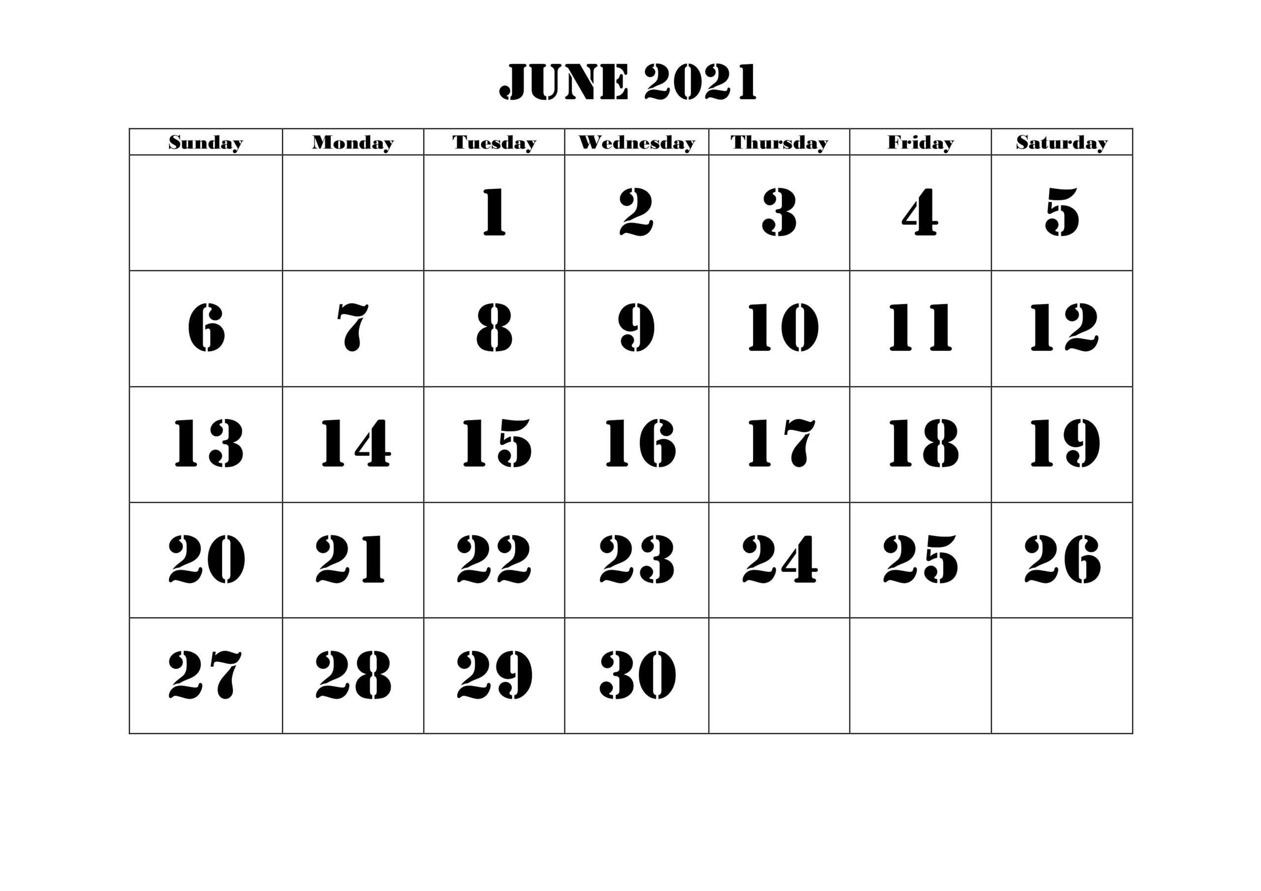 Blank June 2021 Calendar Make Schedule - Thecalendarpedia June 2021 Calendar Kuda