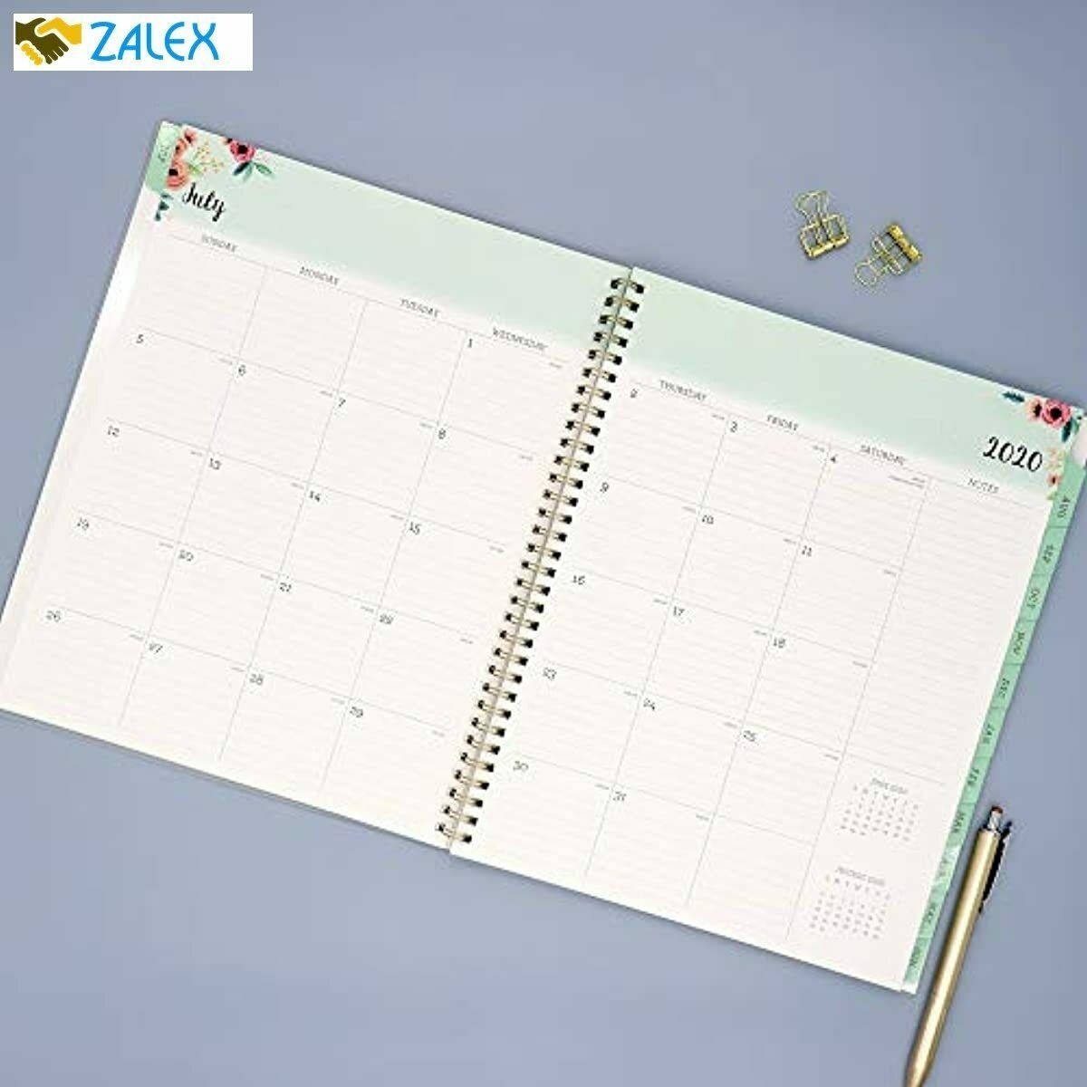 Blue Sky 2020-2021 Academic Year Weekly &amp; Monthly Planner, Frosted Flexible Cove | Ebay Blue Sky Calendar July 2020-June 2021
