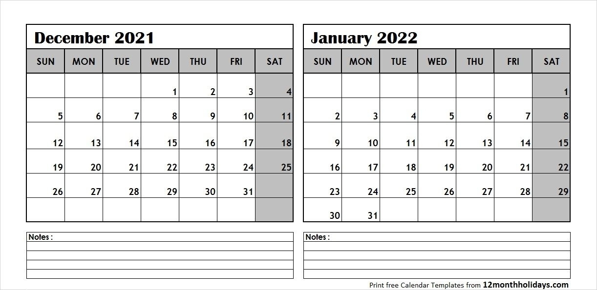 Calendar 2021 December Notes | Calvert Giving 2021 December January Calendar