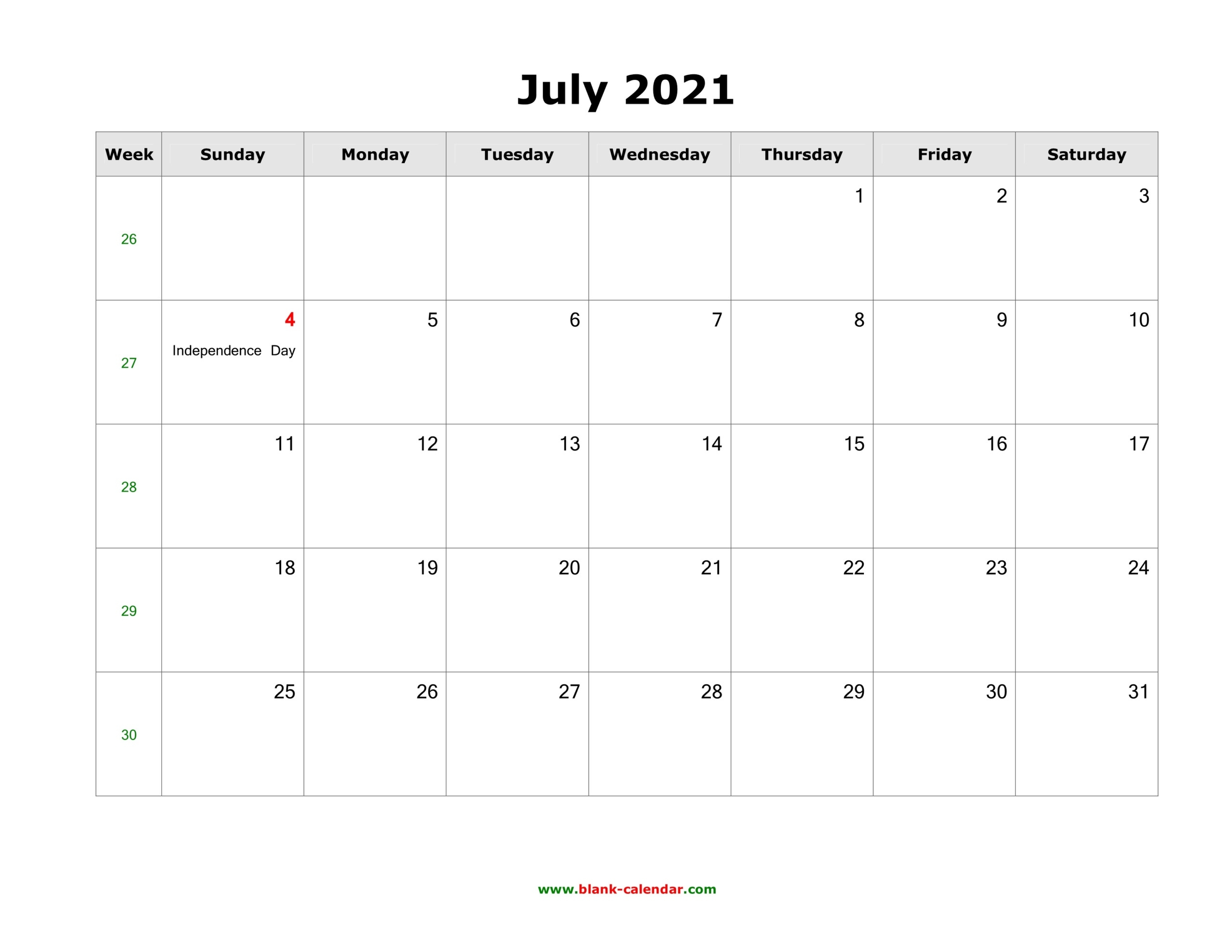 Calendar 2021 July | Printable Calendars 2021 July 2021 Tithi Calendar