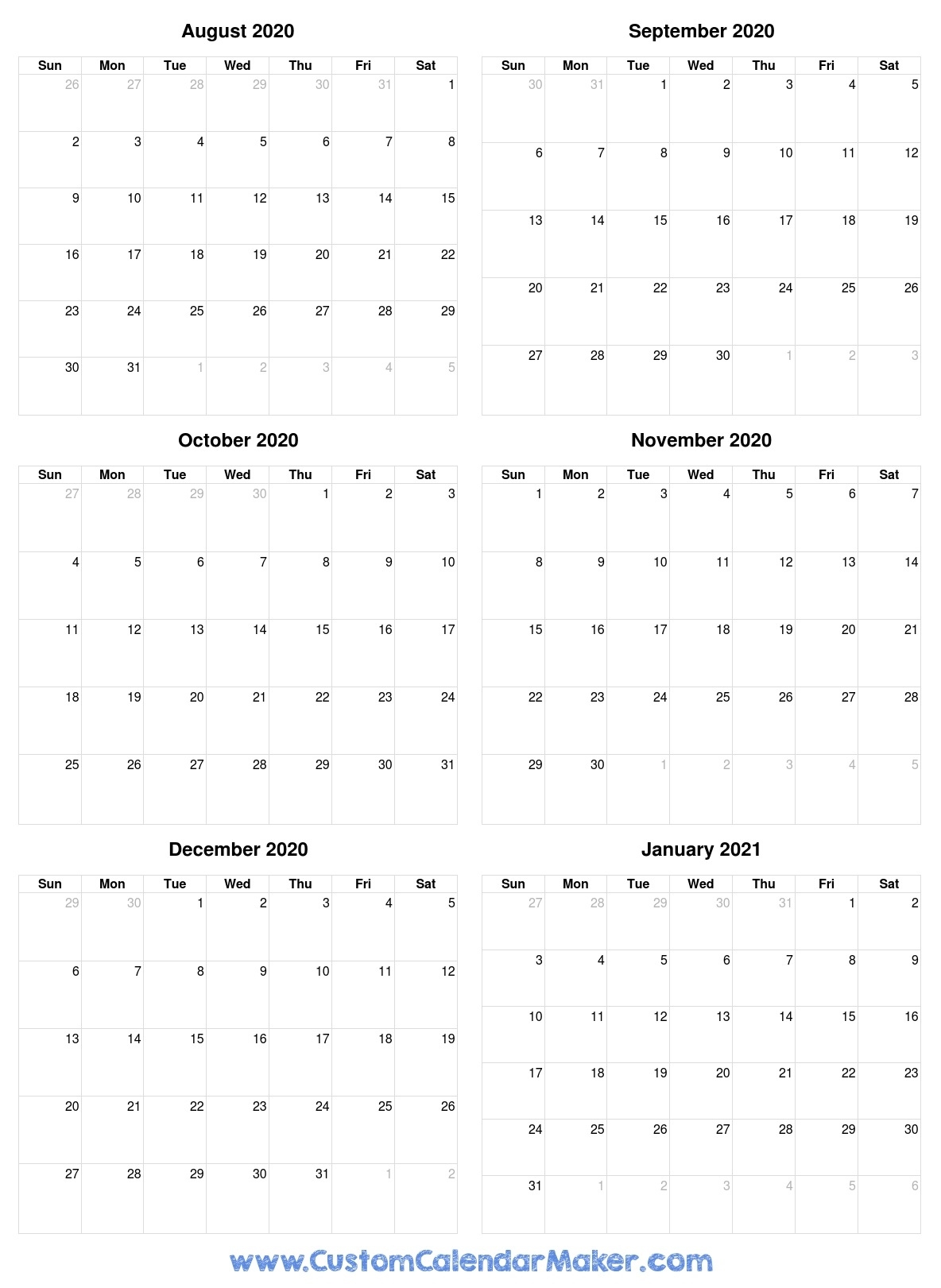 Calendar Aug 2020 To July 2021 | Printable March September 2021 Calendar Printable Wiki