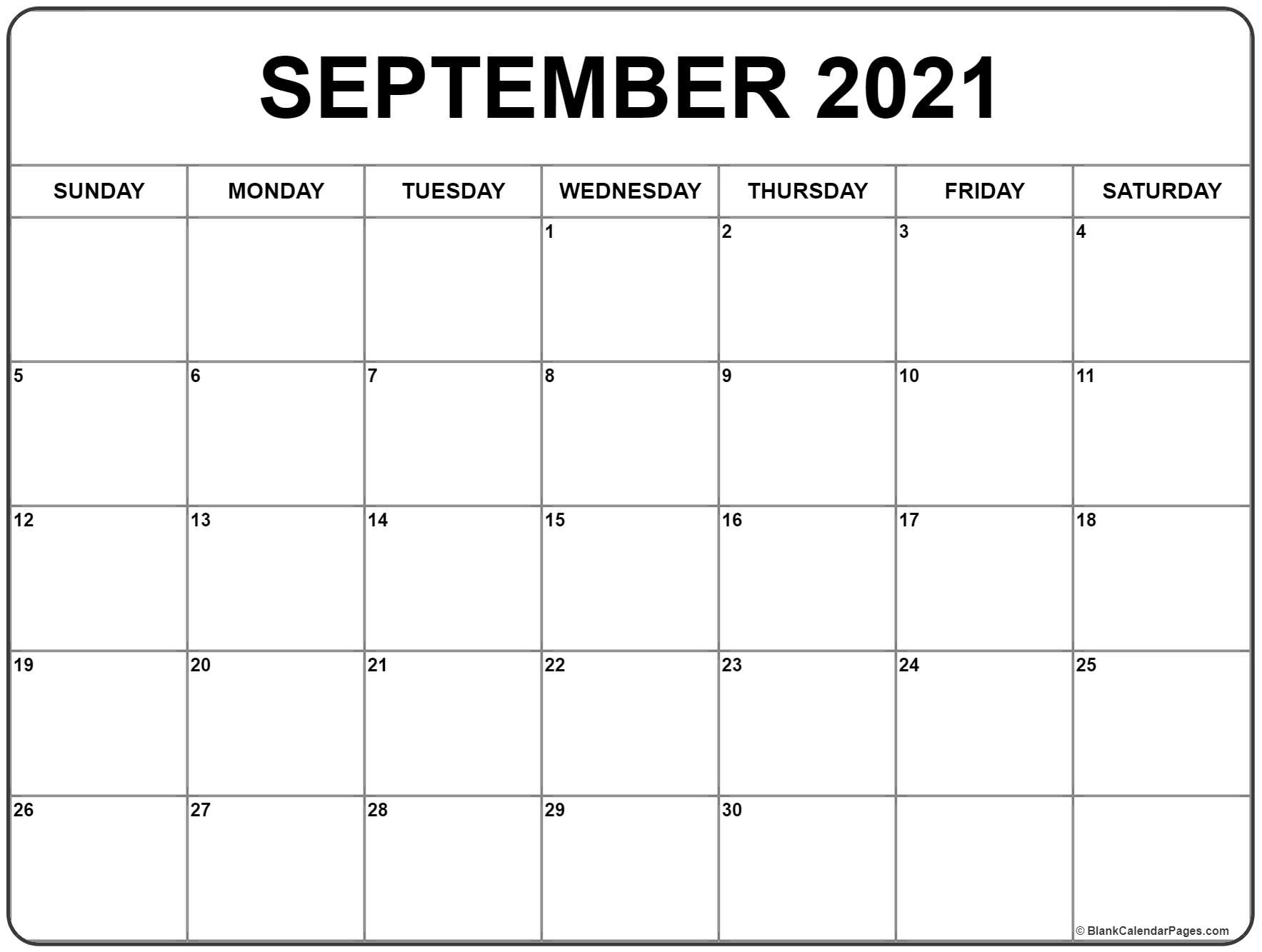 Calendar Of 2021 September | Calendar 2021 September 2021 Calendar Word