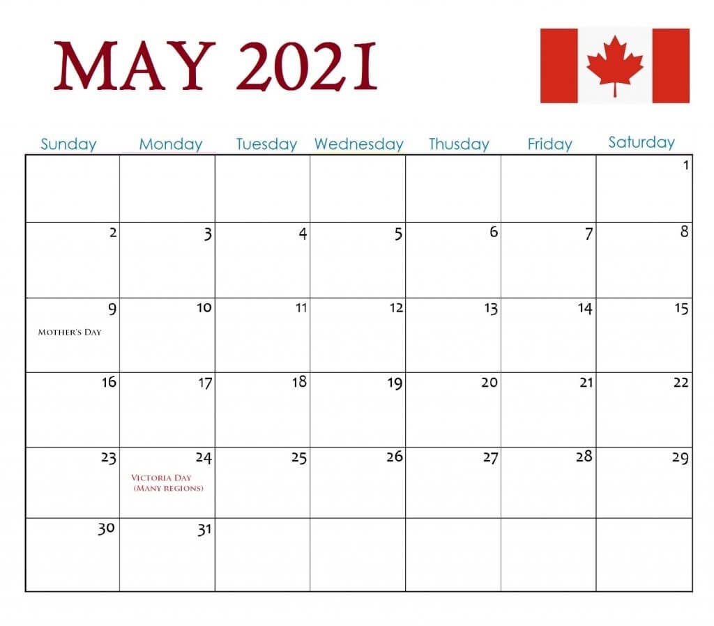 Canada Holidays 2021 Calendar July 2021 Calendar Canada Printable