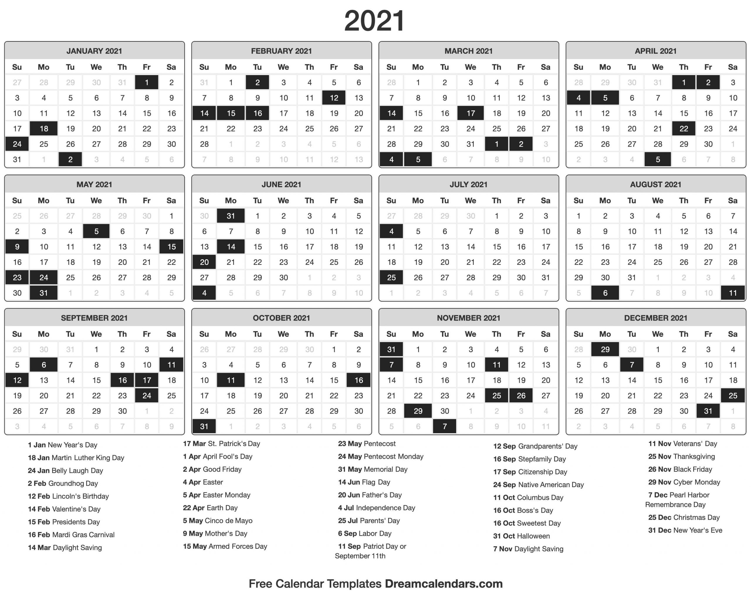 Daylight Calendar 2021 | Printable March June 2021 Catholic Calendar