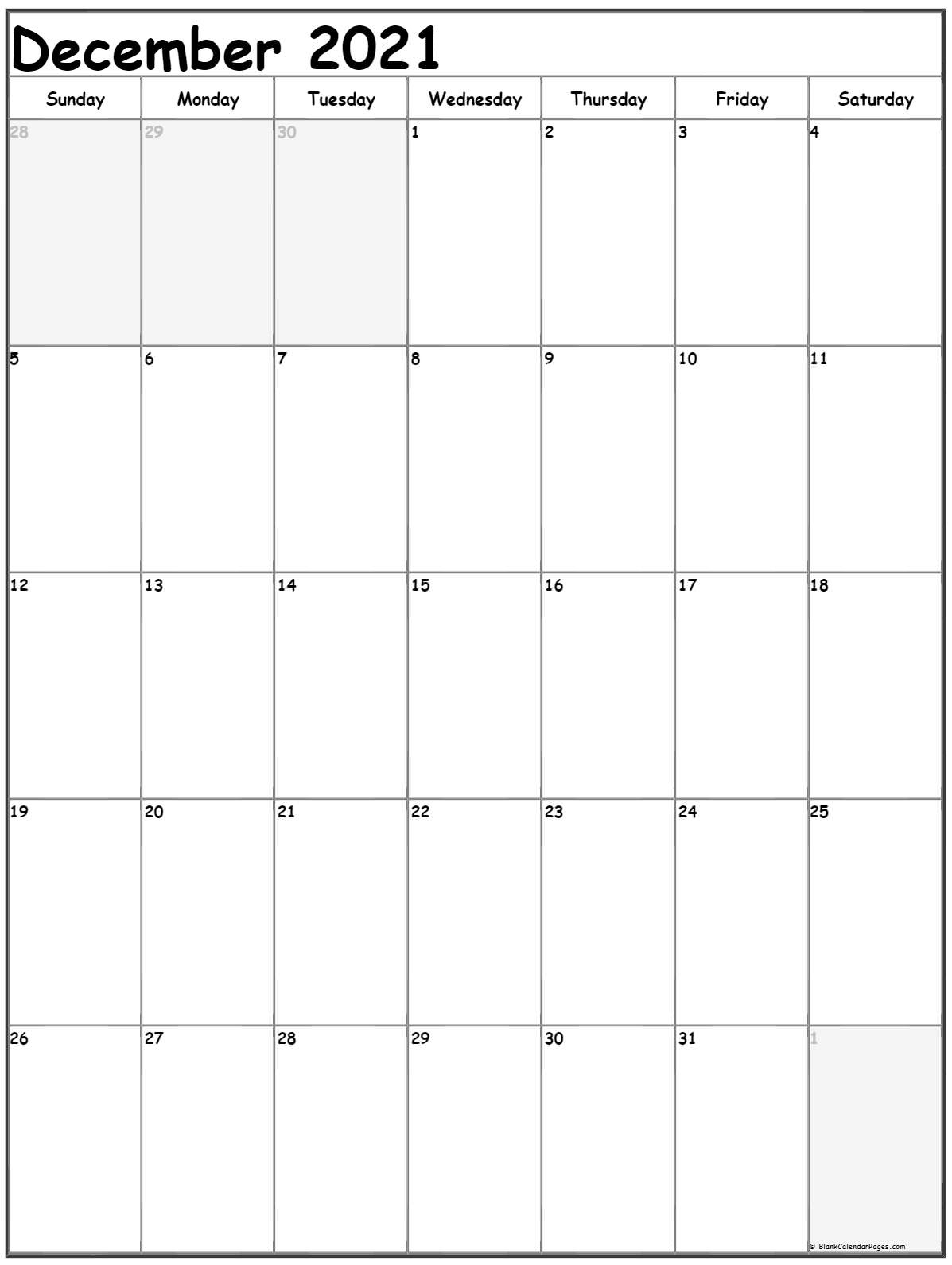 December 2021 Vertical Calendar | Portrait July 2021 Vertical Calendar