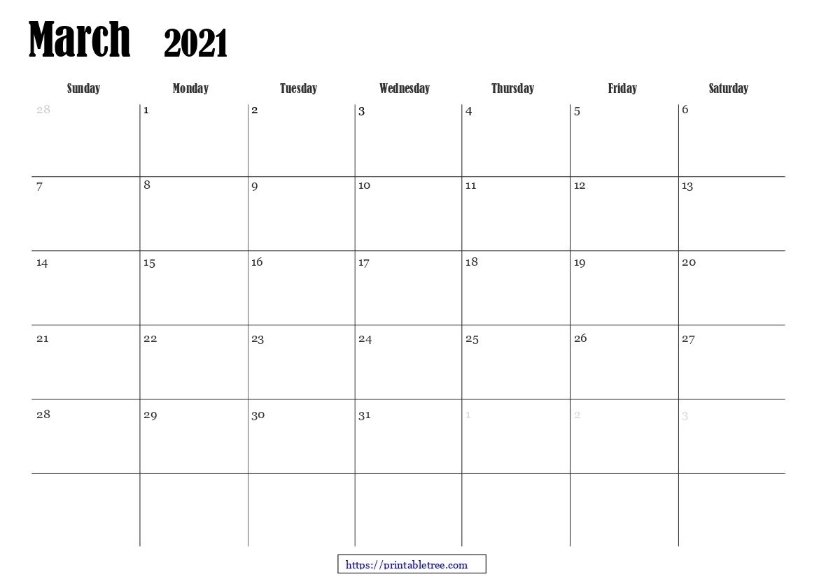 Download March 2021 Printable Calendar Blank Templates Pdf March To June 2021 Calendar